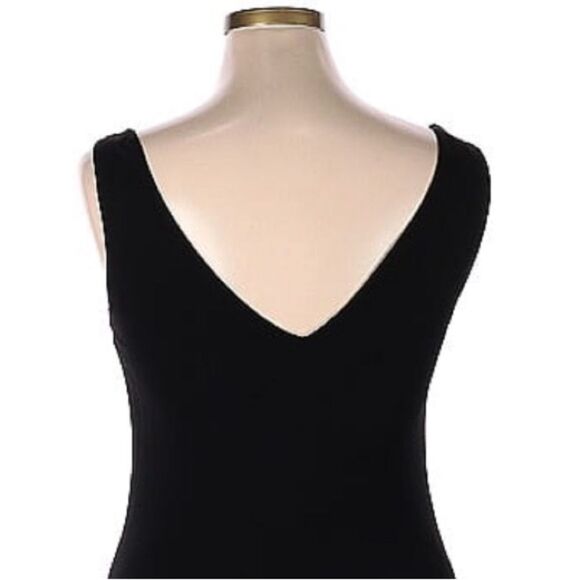 Vintage Yolanda Lorente Formal Sleeveless Maxi Long Dress XL Black Lettace Hem - Picture 5 of 7